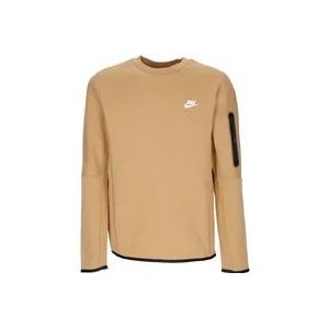 Nike Tech Fleece Crewneck Sweatshirt Elemental Gold , Beige , Heren , Maat: S