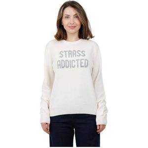 MC2 Saint Barth, Dames, Truien, Wit, Maat: S Wol,