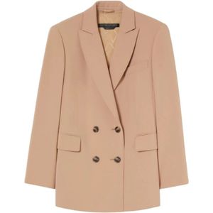 Marina Rinaldi, Dames, Jassen, Beige, Maat: 3XL