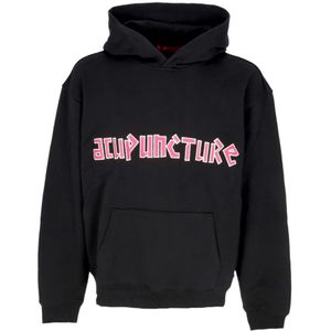 Acupuncture, Heren, Sweatshirts & Hoodies, Zwart, Maat: S Katoen,