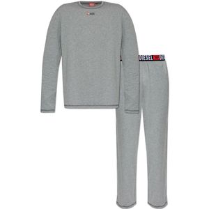 Diesel, Heren, Nachtkleding & Lounge, Grijs, Maat: L Tweed,