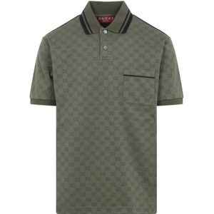 Gucci, Heren, Tops, Groen, Maat: M Katoen,