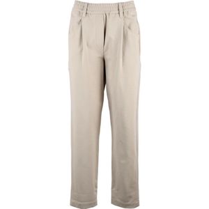 Brunello Cucinelli, Dames, Broeken, Beige, Maat: XS Katoen,