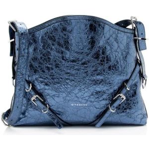 Givenchy Pre-owned, Dames, Pre-owned, Blauw, Maat: ONE Size Leer,