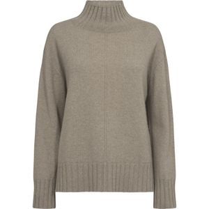 MOS Mosh, Dames, Truien, Bruin, Maat: XS Kasjmier,