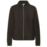 Street One Dames Silk-Look jas met ritssluiting in Bruin, in size: 34