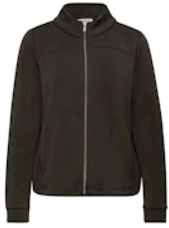 Street One Dames Silk-Look jas met ritssluiting in Bruin, in size: 34