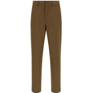 Boggi Milano, Heren, Broeken, Bruin, Maat: W30 Wol,