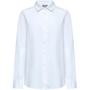 Silvian Heach, Dames, Blouses & Shirts, Wit, Maat: XS Katoen,
