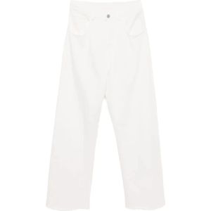 MM6 Maison Margiela, Dames, Broeken, Wit, Maat: S Katoen,