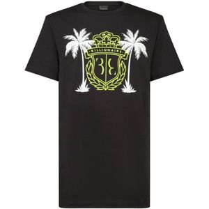 Billionaire, Heren, Tops, Zwart, Maat: XS Katoen,