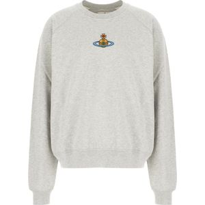 Vivienne Westwood, Heren, Sweatshirts & Hoodies, Grijs, Maat: 3XL Katoen,