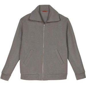 Barena Venezia, Heren, Sweatshirts & Hoodies, Grijs, Maat: S Wol,