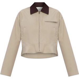 JW Anderson, Dames, Jassen, Beige, Maat: S Katoen,