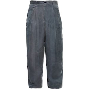 Giorgio Armani, Heren, Broeken, Grijs, Maat: L Viscose,