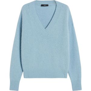 Weekend Max Mara, Dames, Truien, Blauw, Maat: M Katoen,