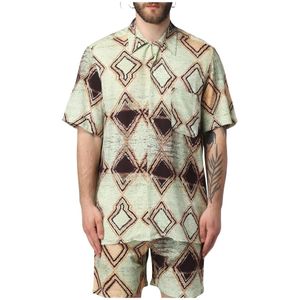 Paura, Heren, Overhemden, Veelkleurig, Maat: M Zijde,