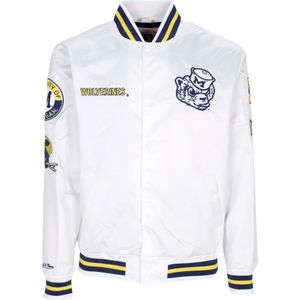Mitchell & Ness, Heren, Jassen, Wit, Maat: L Wol,