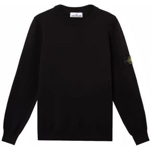 Stone Island, Heren, Truien, Zwart, Maat: S Katoen,