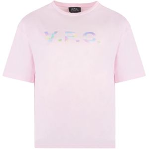 A.p.c., Dames, Tops, Roze, Maat: L Katoen,