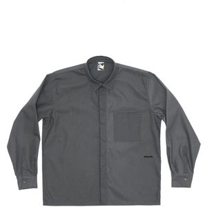 Gr10K, Heren, Overhemden, Grijs, Maat: L Katoen,