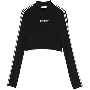 Palm Angels, Dames, Tops, Zwart, Maat: S