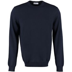 THE (Alphabet), Heren, Truien, Blauw, Maat: L Wol,