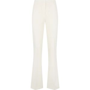 Pinko - Hulka Flared Trousers - Wit - Broeken