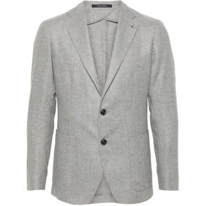 Tagliatore, Heren, Jassen, Grijs, Maat: L Wol,