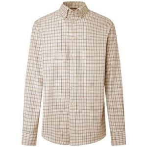 Hackett, Heren, Overhemden, Grijs, Maat: 2XL Flanel,
