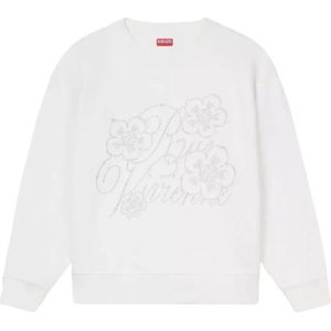Kenzo, Dames, Sweatshirts & Hoodies, Wit, Maat: M Katoen,