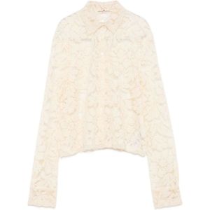 Ermanno Scervino, Dames, Blouses & Shirts, Beige, Maat: M
