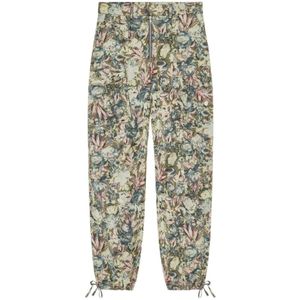 Ganni, Dames, Broeken, Veelkleurig, Maat: XS Katoen,