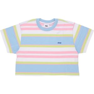 Obey, Dames, Tops, Veelkleurig, Maat: S Katoen,