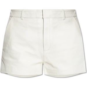 Gestuz, Dames, Korte broeken, Wit, Maat: S Leer,