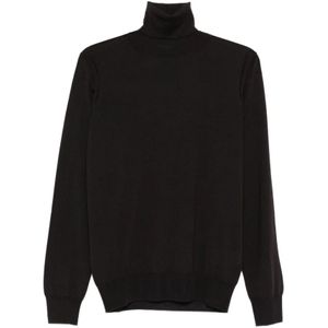 Paolo Pecora, Heren, Truien, Bruin, Maat: M Wol,