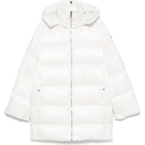 Moncler, Dames, Jassen, Wit, Maat: XS Nylon,