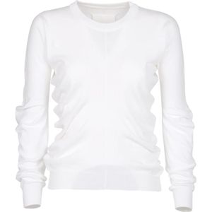 Maison Margiela, Dames, Sweatshirts & Hoodies, Wit, Maat: M Katoen,