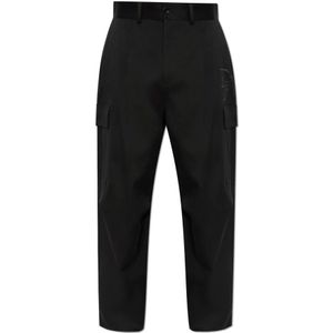 Dolce & Gabbana, Heren, Broeken, Zwart, Maat: S Katoen,
