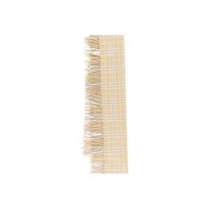 Burberry Check Cashmere Sjaal , Beige , Dames , Maat: ONE Size