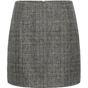 Kaffe, Dames, Rokken, Grijs, Maat: XS Wol,