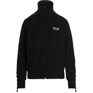 Golden Goose, Dames, Sweatshirts & Hoodies, Zwart, Maat: L Katoen,