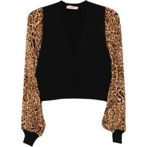 Twinset, Dames, Truien, Zwart, Maat: S