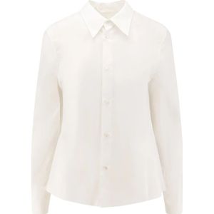 MM6 Maison Margiela, Dames, Blouses & Shirts, Wit, Maat: XS Katoen,