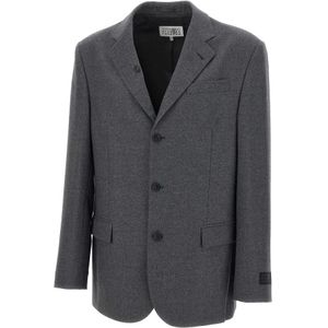 MM6 Maison Margiela, Heren, Jassen, Grijs, Maat: S Wol,