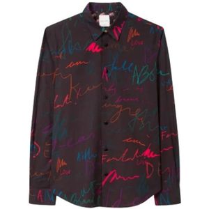 Paul Smith, Heren, Overhemden, Bruin, Maat: M Katoen,