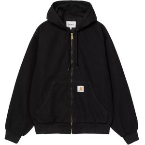 Carhartt Wip, Heren, Sweatshirts & Hoodies, Zwart, Maat: L Katoen,