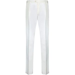 Lardini, Heren, Broeken, Wit, Maat: L Zijde,