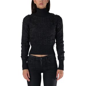 MM6 Maison Margiela, Dames, Truien, Zwart, Maat: L Katoen,