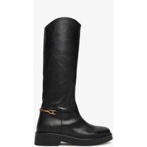 Tommy Hilfiger - TH HORSEBIT RIDING LONG BOOT - Laarzen - Zwart